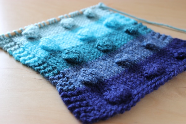 How to Knit the BOBBLE Stitch Pattern Studio Knit