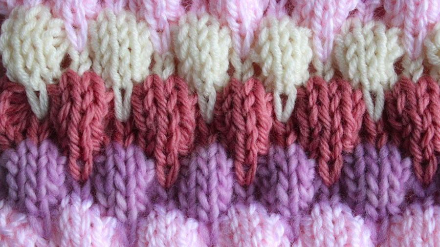 How to Knit the Bubble Stitch Pattern Studio Knit