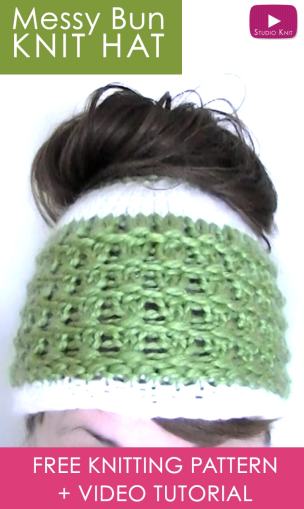 Quick Knit Headband Necklace Honeycomb Cable Pattern