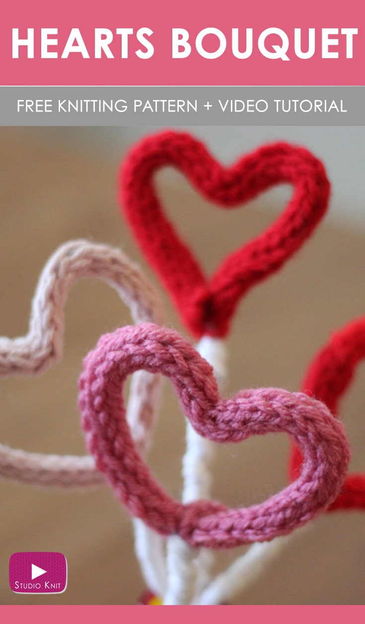Knit Heart Softies Knitting Pattern Studio Knit