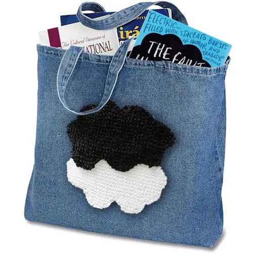 Bag Purse - Cloud Shape - TFIOS Knitting Pattern by Studio Knit