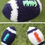 How to Knit a Football for the Super Bowl with Free Knitting Pattern + Video Tutorial by Studio Knit