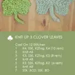 How to Knit a Shamrock Clover for St. Patrick's Day with Easy Free Knitting Pattern + Video Tutorial by Studio Knit