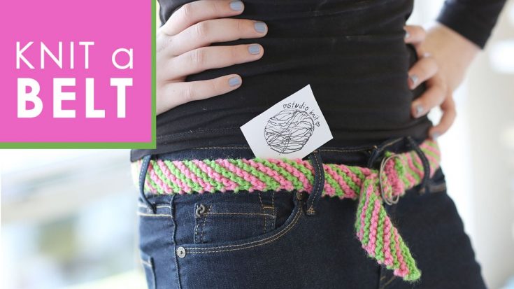 How to Knit a BELT Pattern with Video Tutorial