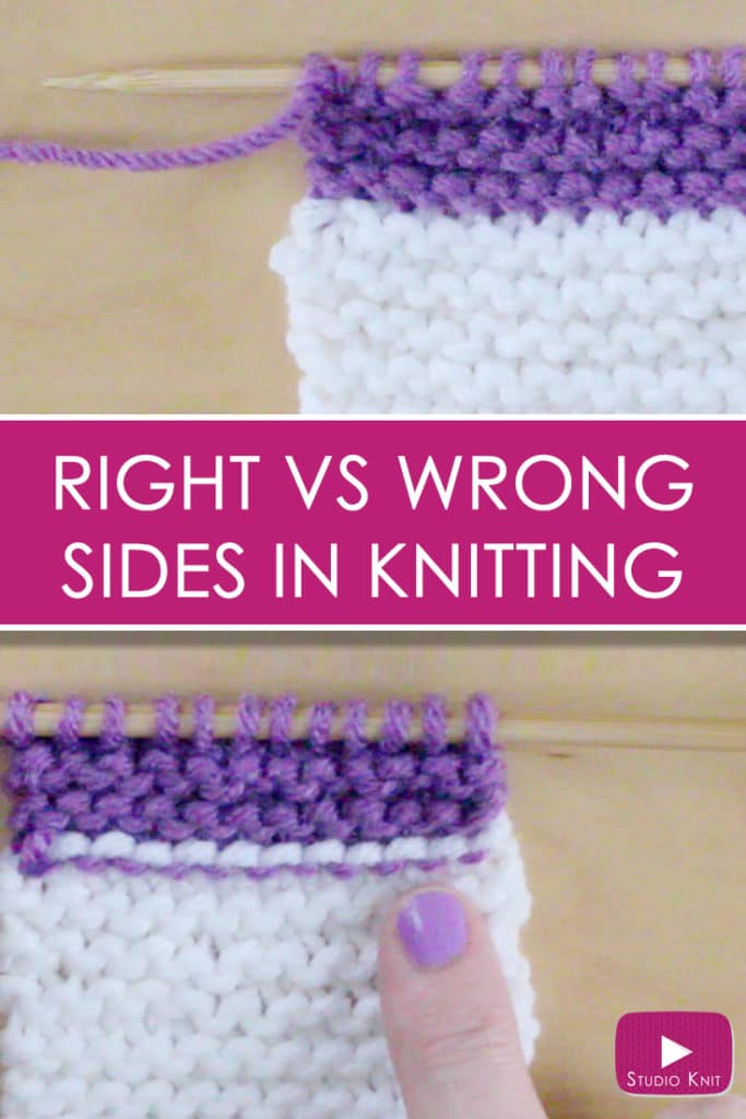 Right & Wrong Side (RS vs WS): Knitting Lessons for Beginners with Studio Knit | Watch Free Knitting Video Tutorial