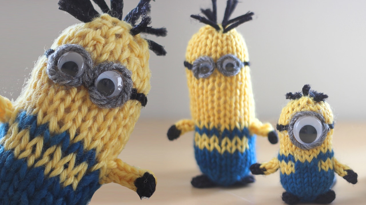 How to Knit a MINION Pattern with Video Tutorial | Studio Knit