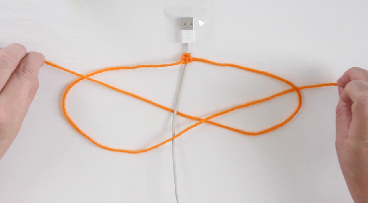 Phone Cord DIY Yarn Wrapped Chinese Ladder Craft with Studio Knit