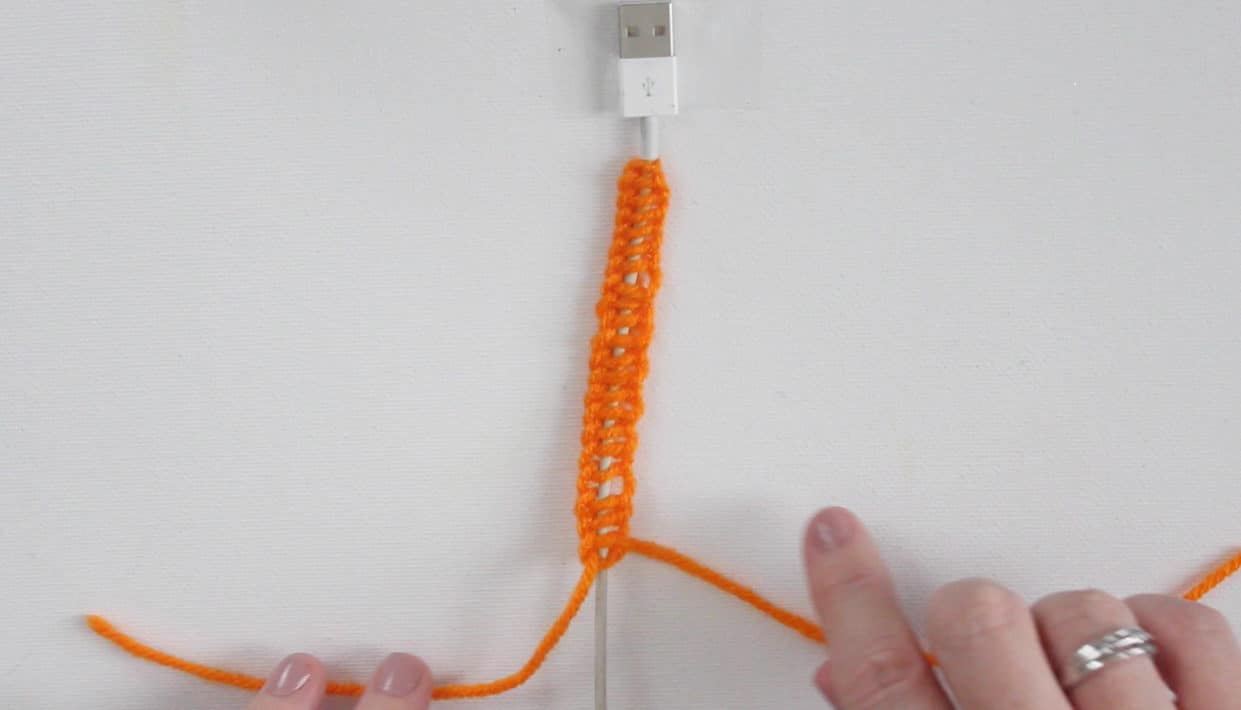 Phone Cord DIY Yarn Wrapped Chinese Ladder Craft with Studio Knit