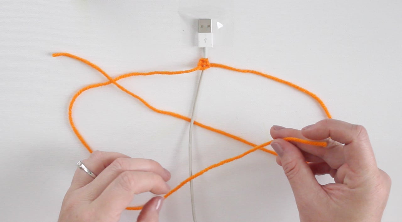 Phone Cord DIY Yarn Wrapped Chinese Ladder Craft with Studio Knit