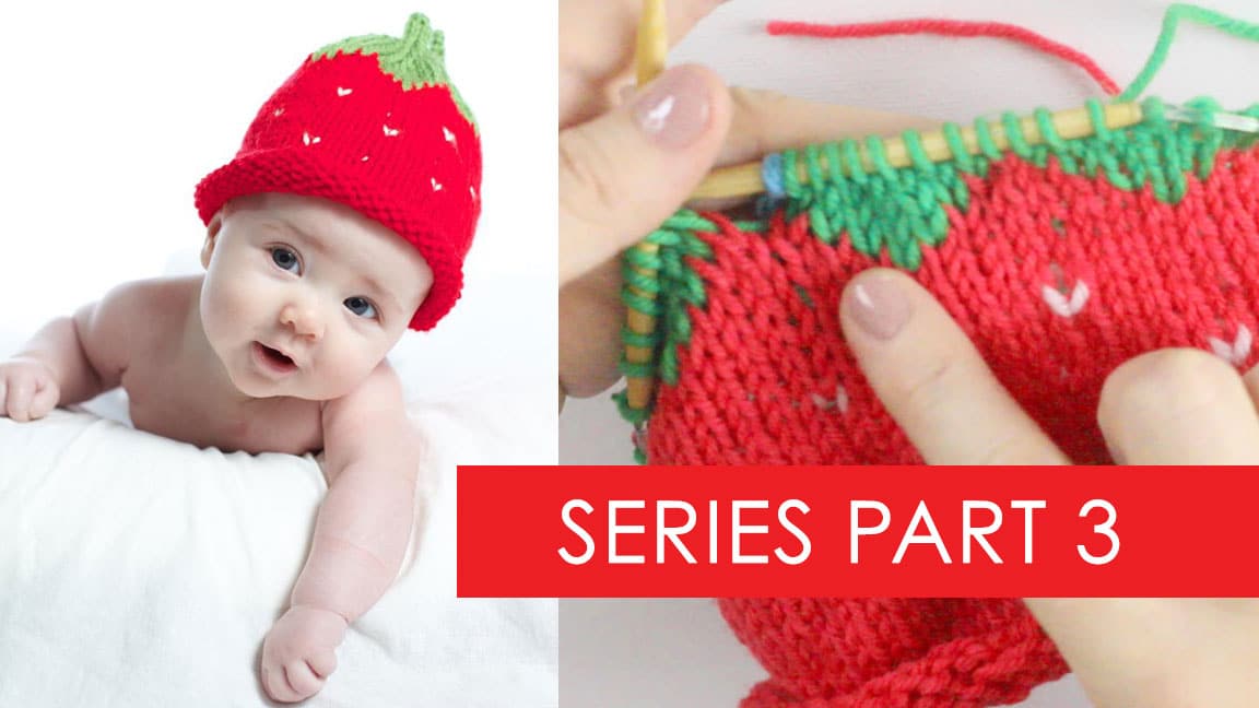 strawberry baby hat