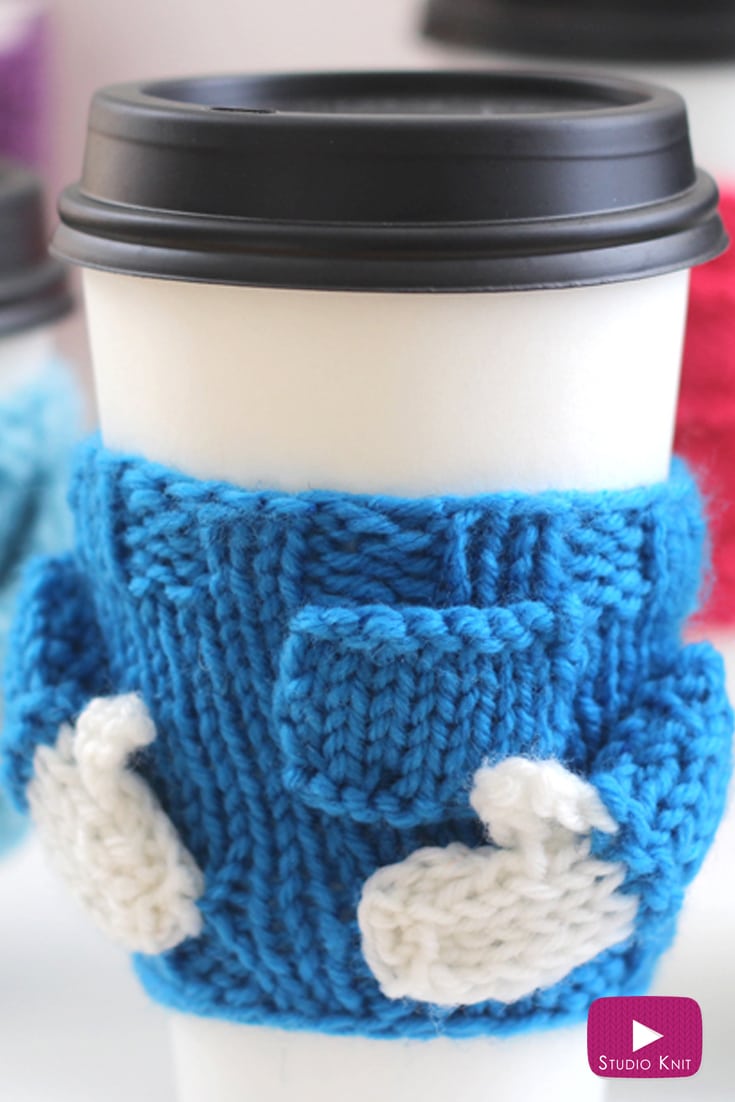 Coffee Cozy Sweater Knitting Pattern Studio Knit