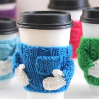 Coffee Cozy Sweater Knitting Pattern with Video Tutorial