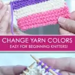 How to Change Yarn Colors While Knitting for Beginning Knitters with Studio Knit - Watch Free Knitting Video Tutorial