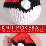 How to Knit a POKÉBALL | Pokémon Go DIY with Studio Knit