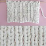 1X1 Rib Knit Stitch Pattern for Beginning Knitters with Video Tutorial by Studio Knit