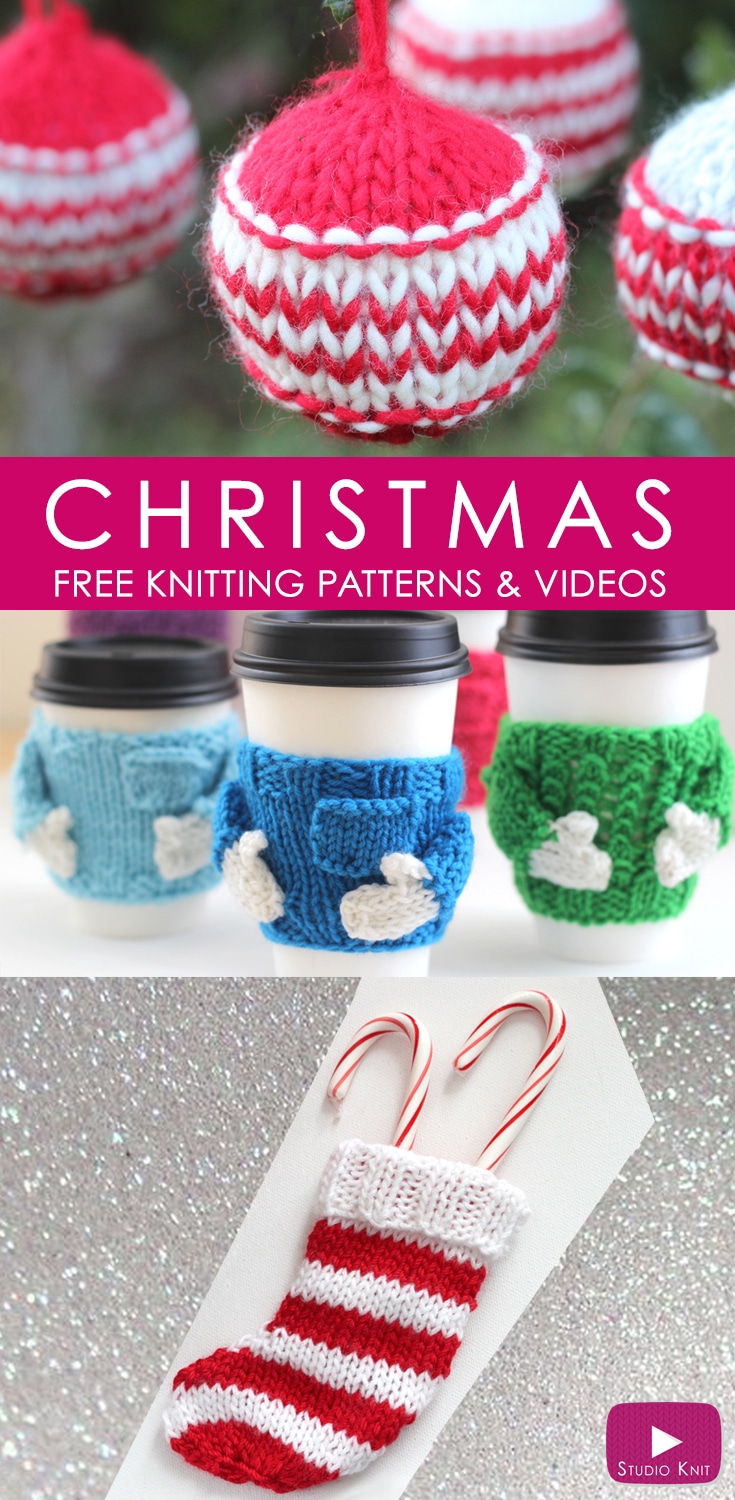 Mini Christmas Stocking Knitting Pattern Studio Knit Mini Christmas Stocking Knitting Pattern Studio Knit