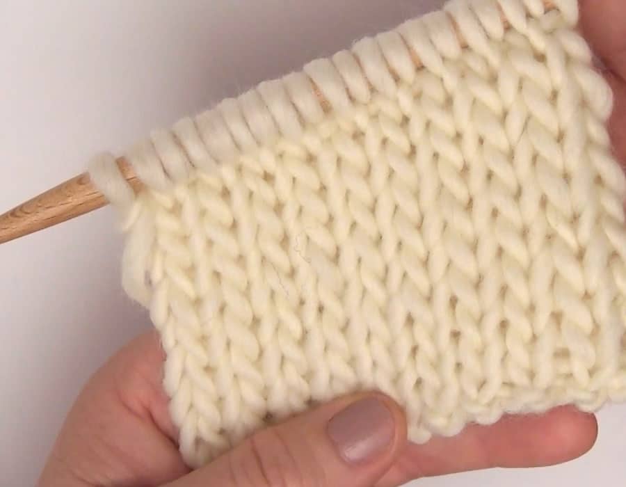 Double Stockinette Stitch Knitting Pattern | Studio Knit