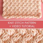 Knit the Diagonal Basket Weave Stitch Pattern with free pattern