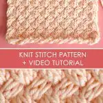 Knit the Diagonal Basket Weave Stitch Pattern with free pattern