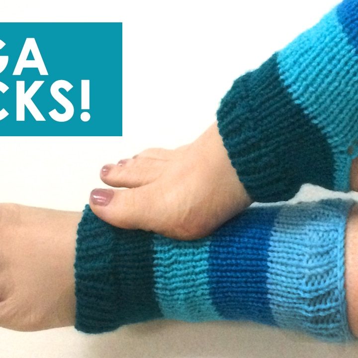 How to Knit Yoga Socks with Free Knitting Pattern + Video Tutorial by Studio Knit