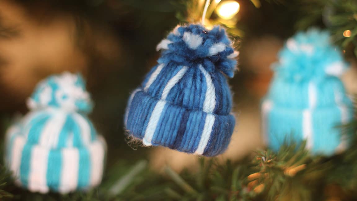 Yarn Hat Holiday Ornaments: Free Video Tutorial with Studio Knit