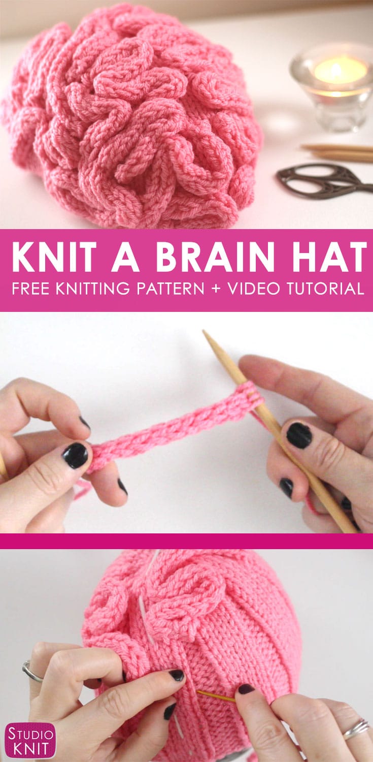 How to Knit a Brain Hat Studio Knit