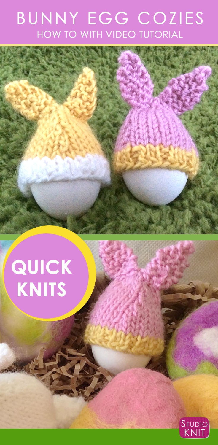 Easter Bunny Egg Cozies | Studio Knit
