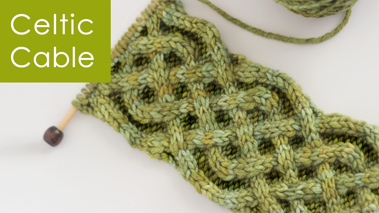 Celtic Cable Saxon Braid Knitting Pattern Studio Knit