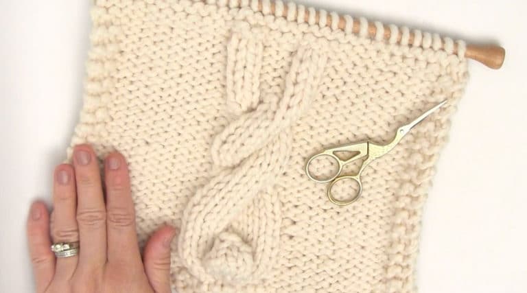 Bunny Cable Knitting Pattern - Studio Knit