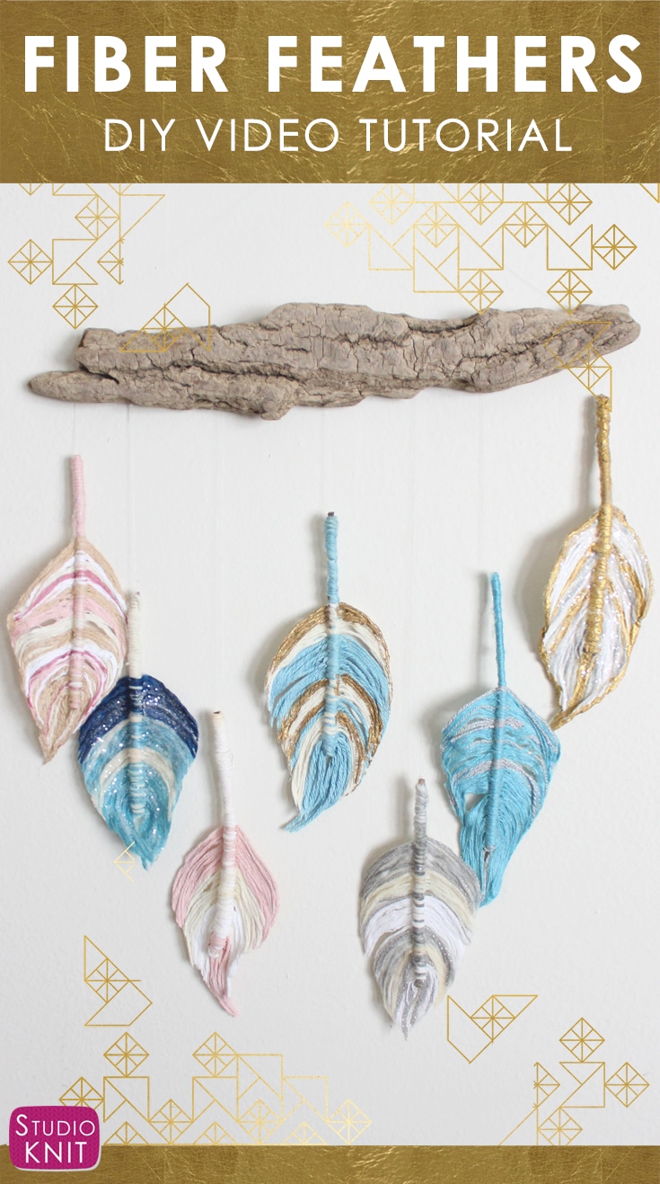FIBER FEATHER DREAMCATCHER - A Fun Boho DIY Everyone Can Make! Learn how to craft this easy project with Studio Knit.