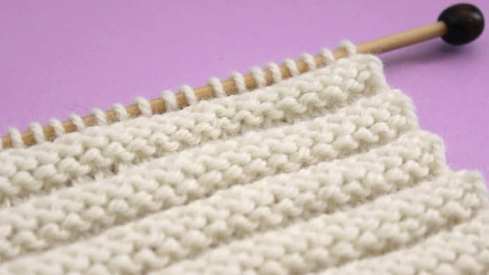 Reverse Ridge Stitch Knitting Pattern for Beginners Studio Knit