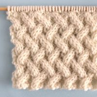 Lattice Cable Knit Stitch Pattern