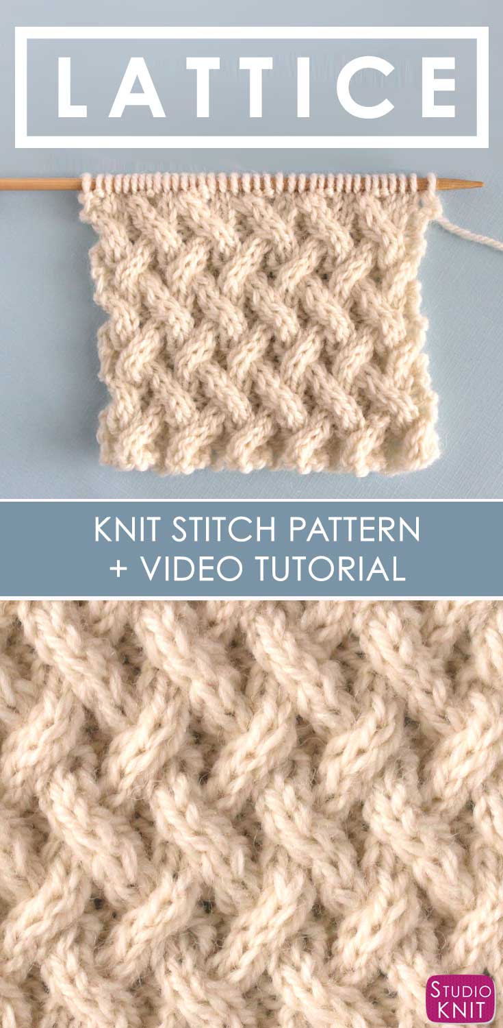 How to Knit the Lattice Cable Stitch Pattern with Video ...