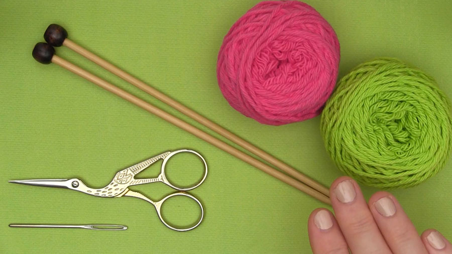 How to Knit the Spring Bobble Stitch Pattern with free knitting pattern and video tutorial by Studio Knit
