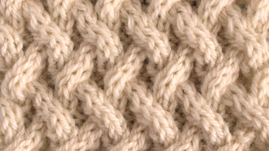 Lattice Cable Stitch Knitting Pattern Studio Knit