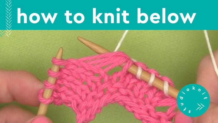 How to Knit Below Technique K1B K2B K3B K4B