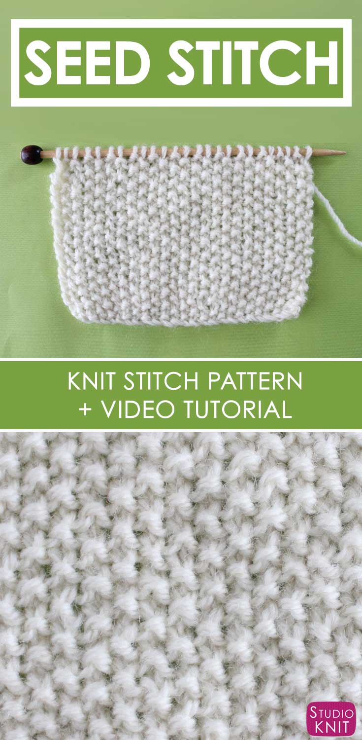 How to Knit the SEED Stitch Pattern Studio Knit
