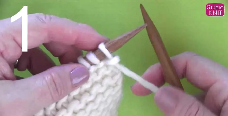 How to Purl Stitch: Step 1