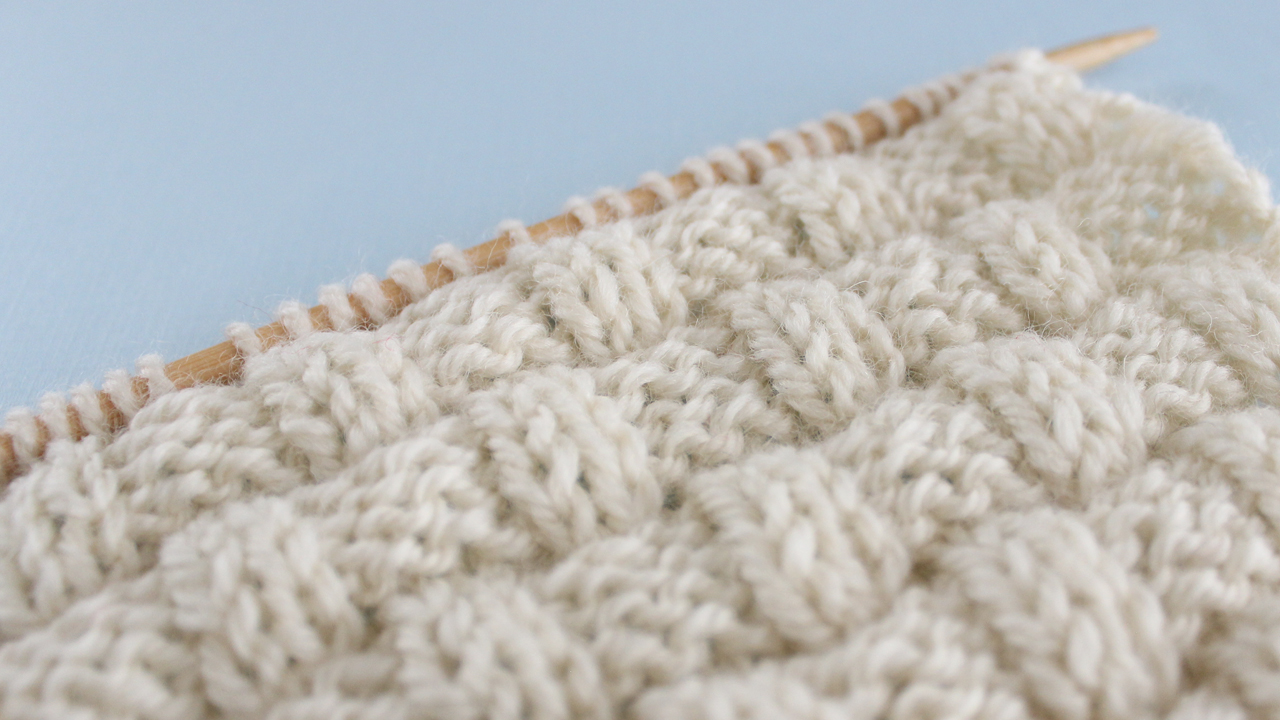 BASKET WEAVE STITCH PATTERN Learn EASY KNIT AND PURL STITCH PATTERNS in the Absolute Beginner Knitting Series by Studio Knit