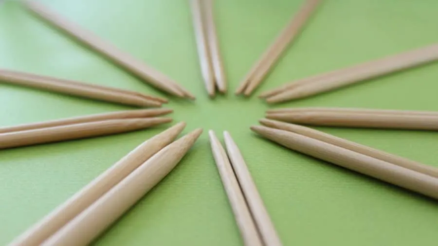 Make Knitting Needles out of Skewers