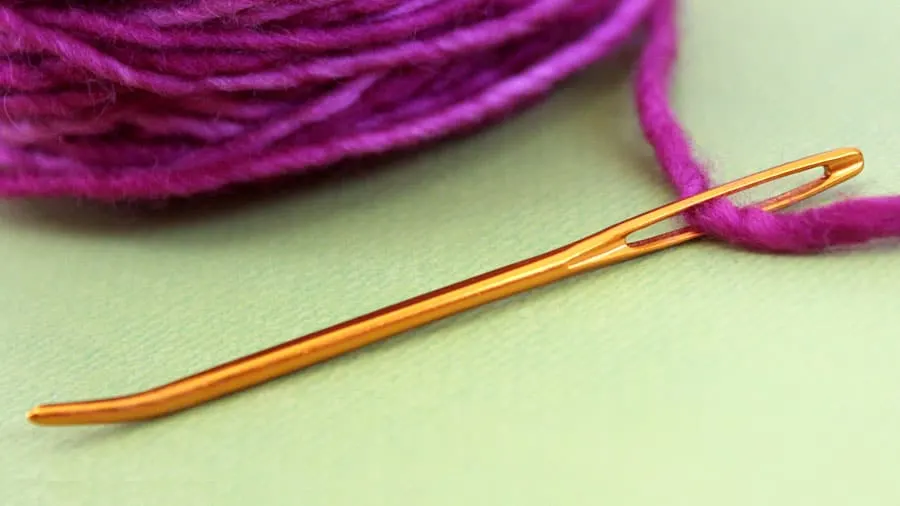 How to Use a Tapestry Needle in the Absolute Beginner Knitting Series by Studio Knit