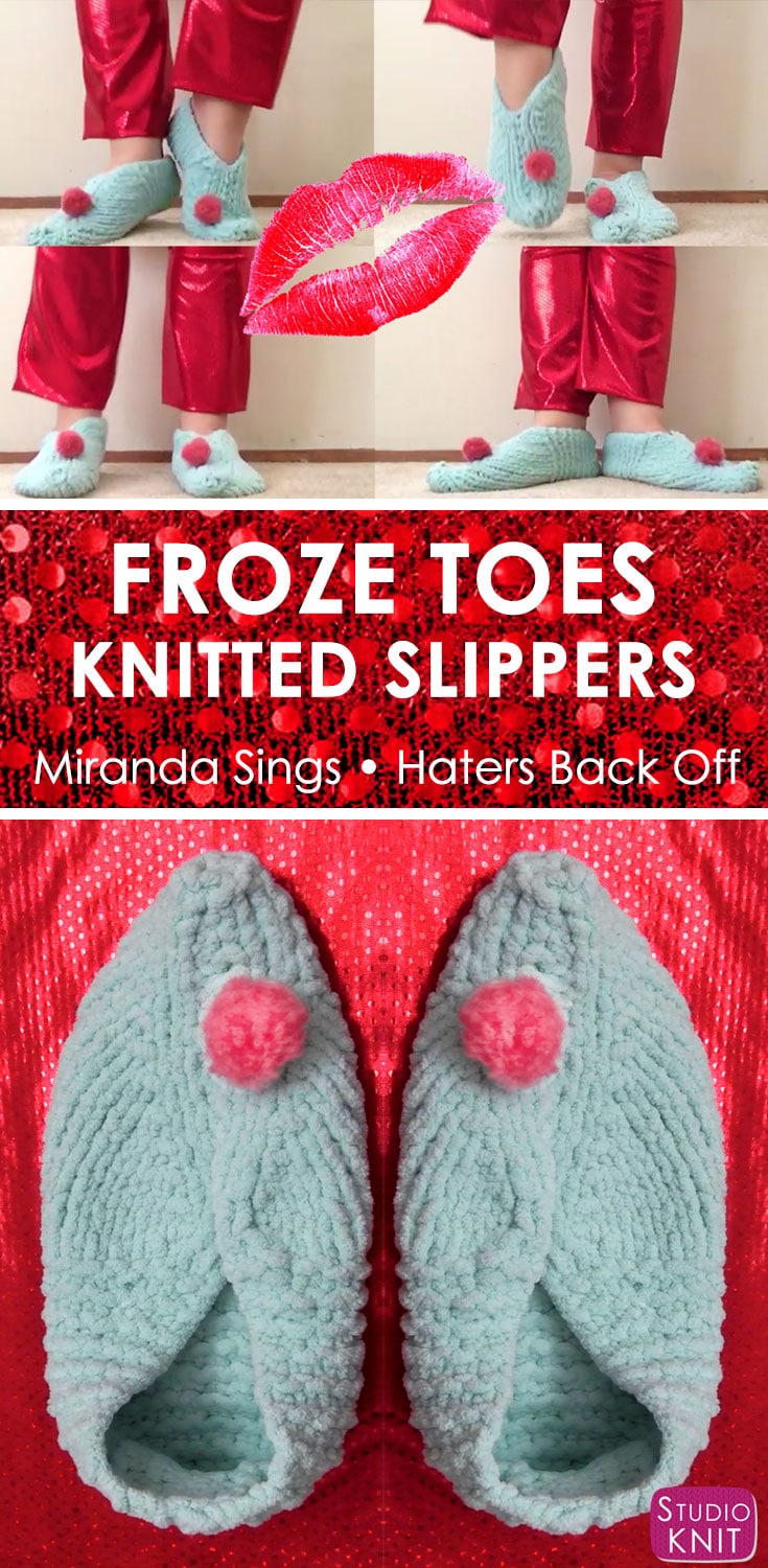 Free patterns for knitted slippers