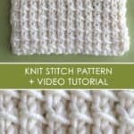 Bamboo Knit Stitch Pattern and Video Tutorial by Studio Knit