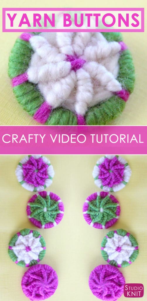 How to Craft Yarn Dorset Buttons Studio Knit