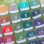 How to Knit a Pantone Paint Chip Calendar DIY using Dry Erase Pens