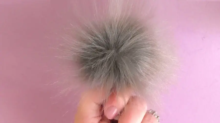 Husky Faux Fur Pom OR DIY Square Fur Poms Faux Fur Poms Poms for Beanies  Fluffy Pom Poms 