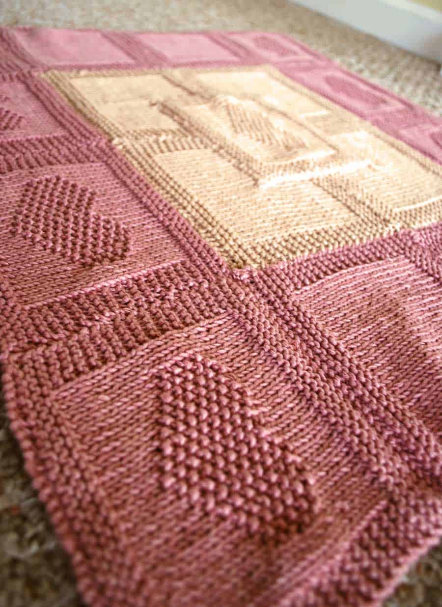 Easy Heart Square Stitch Knitting Pattern | Studio Knit