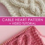 How to Knit a Cable Heart | Free Knitting Pattern + Video Tutorial by Studio Knit