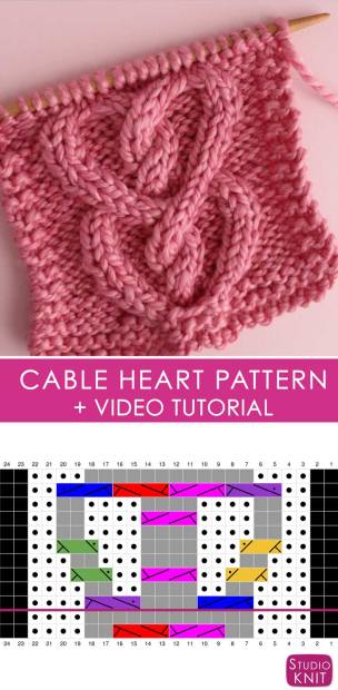 Studio Knit Studio Knit Stunning Knitted Heart Pattern Studio Knit Studio Knit Stunning Knitted Heart Pattern