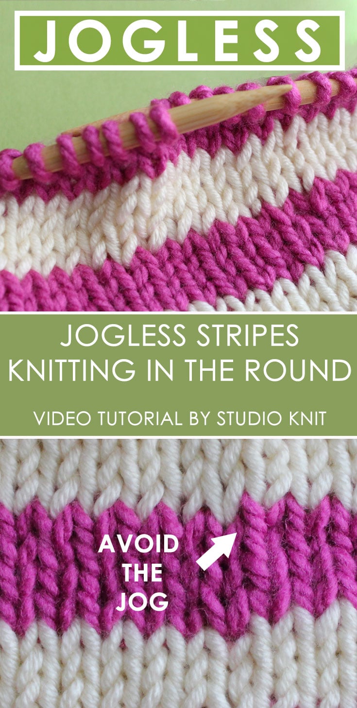 How to Knit Jogless Stripes in the Round Studio Knit